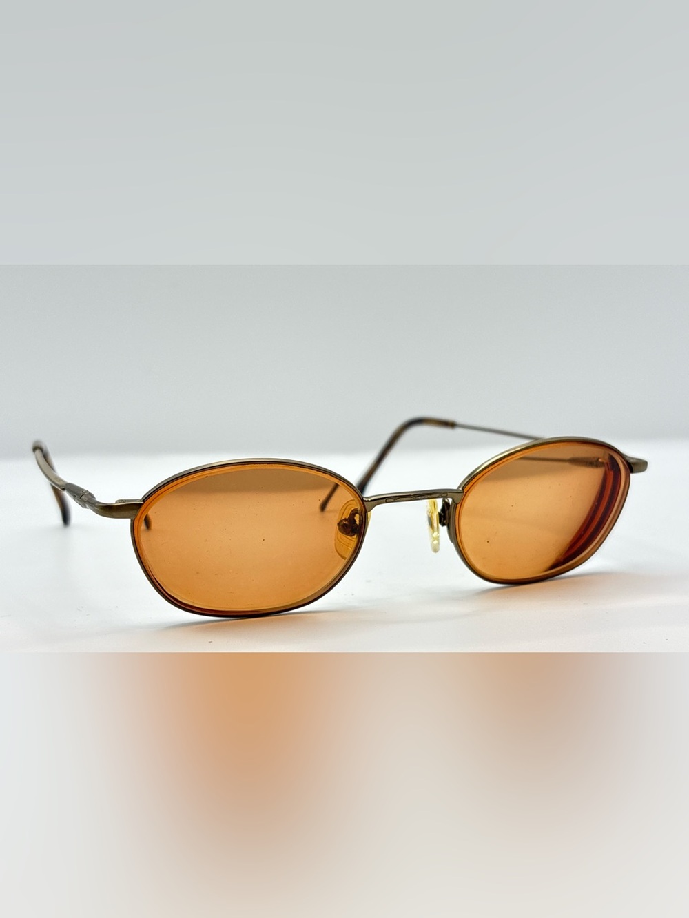Chaps Bronze Oval Metal Eyeglass Frames Only